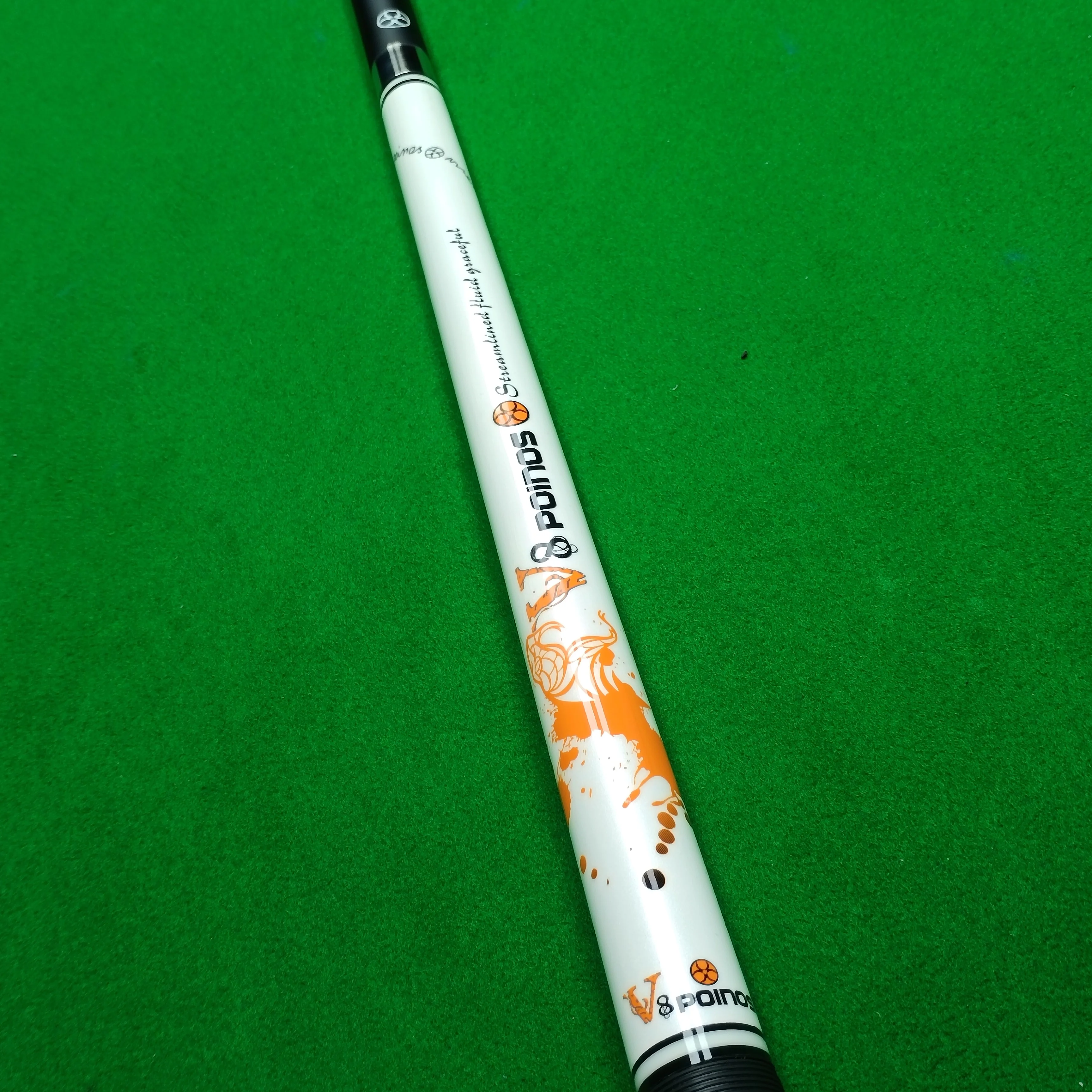 Black Hard Maple Pool Cue with 13mm Tip Rainbow Leather Ferrule Non Slip Design Ideal for American Pool