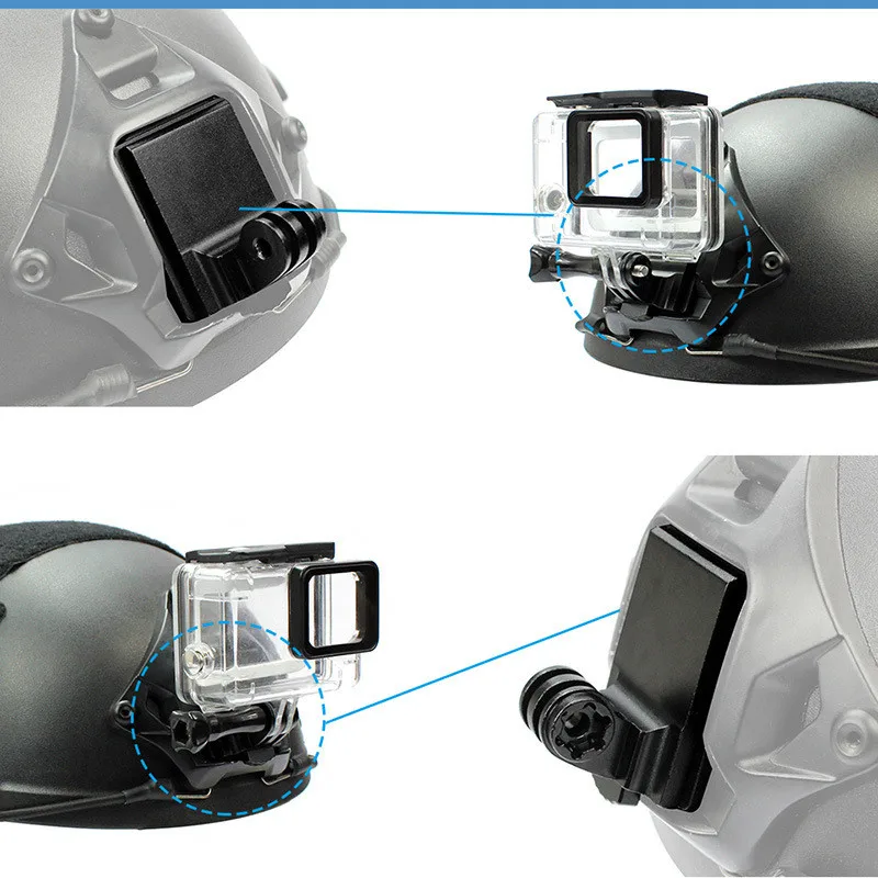 حامل ثابت Nvg لـ Go Pro 12 Ops ، خوذة Fma ، قاعدة مثبتة ، ملحقات الكاميرا ، GoPro Hero 11 ، 9 ، 7 ، Sjcam ، sjen ، Dji ، Osmo