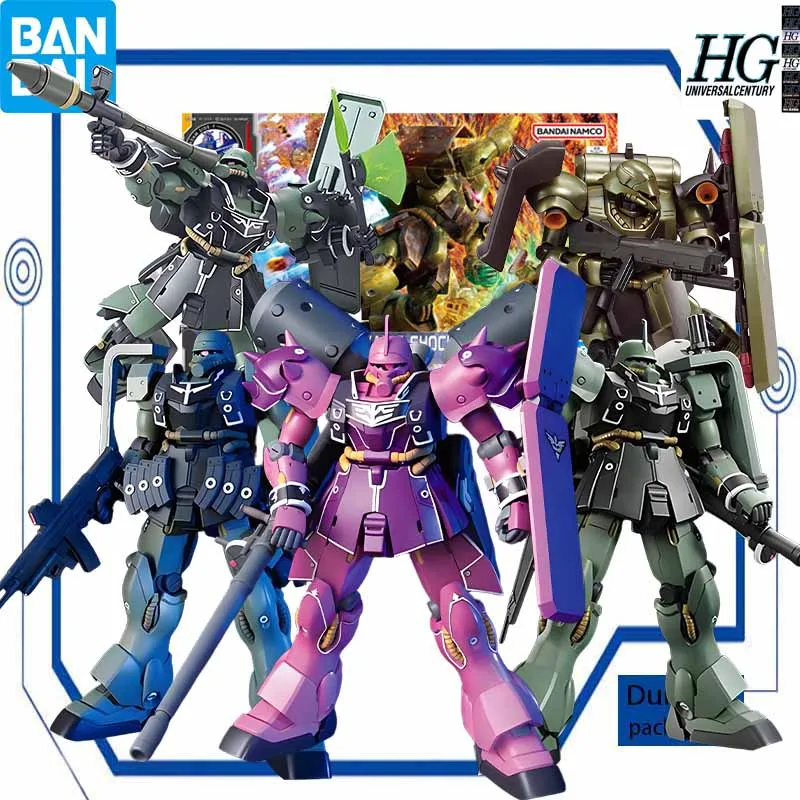 Bandai Original Model Kit Gundam HGUC Geara DOGA Anime Action Figure Assembly
