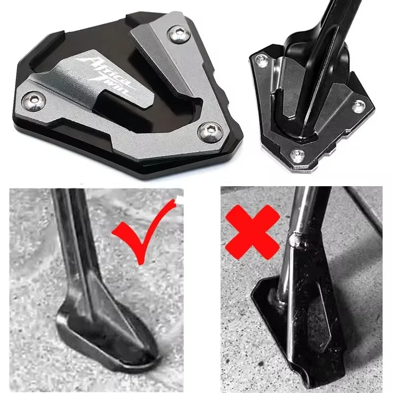 For Honda CRF1000L CRF 1000 L Africa Twin 1000L 2018 2019 Parts Side Stand Extension Kickstand Enlarge Pad Keychain Keyring