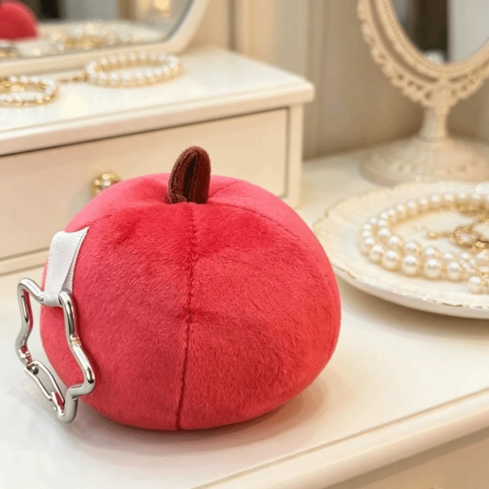 Funny Keychain Fruit Pattern Simple Design Fruit Pendant Neutral Color Pinch Pendant Hanging Decoration