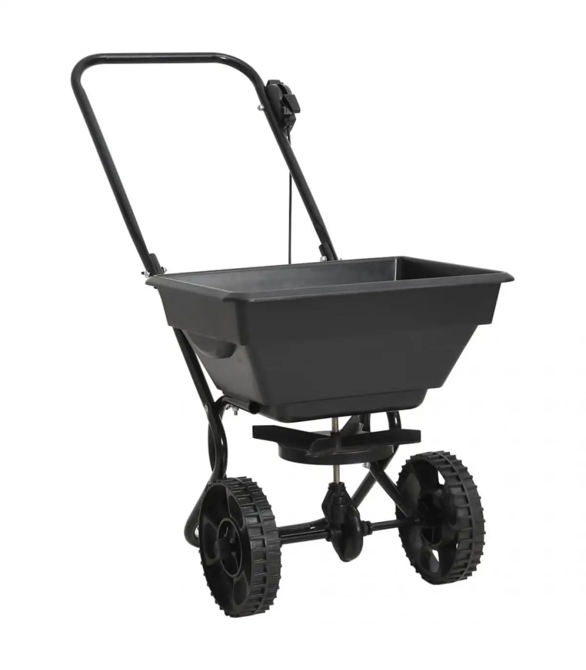 Spreader hand cart PVC and steel salt spreader 92x46x70 cm 15 L