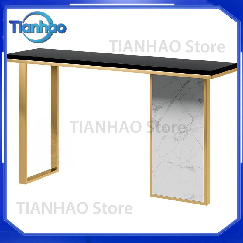 Simple Modern Entry Side Cabinet Foyer Partition for New Chinese Light Luxury Marble Entrance Cabinet