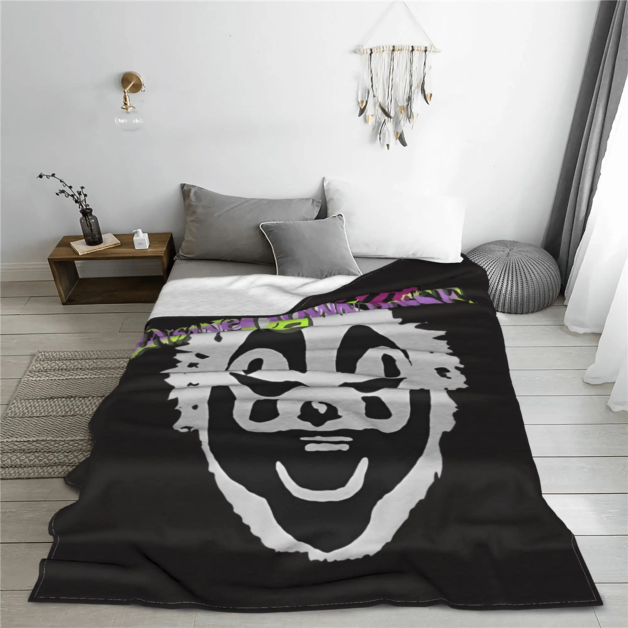 ICP Insane Clown Posse Juggalo HIPHOP Blanket Cover Fleece  Lightweight Thin Throw Blanket for Bedroom Sofa Bedroom Quilt