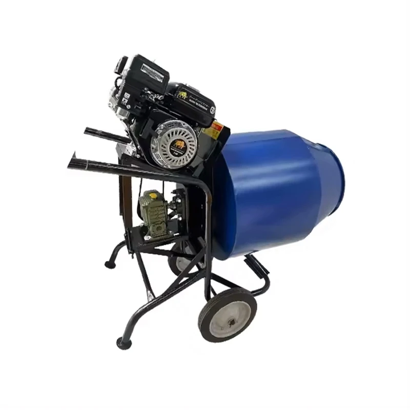 Best Selling Price Mini Portable Concrete Mixer Machine with 2 Transport Wheels Making Easy Moving Around The Site