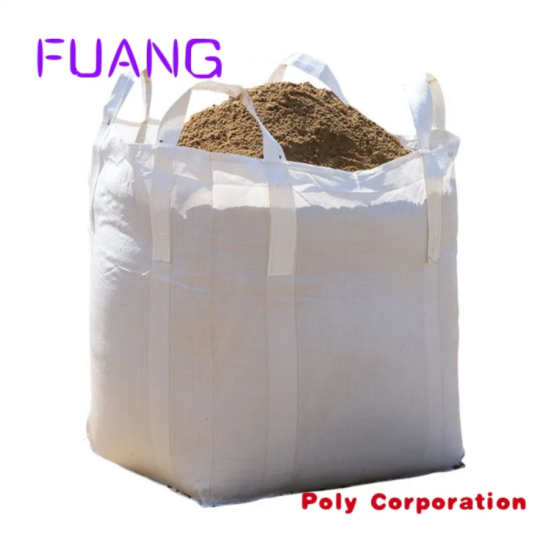 Custom  Custom brand new bulk jumbo bag 1/1.5/2/3 ton fibc Space big bag For powder cement rice sharp sand ore