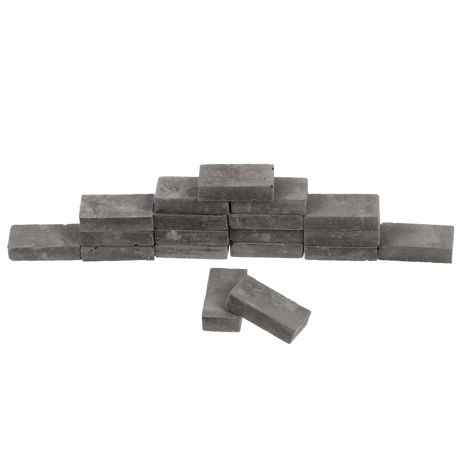 50 Pcs Simulated Brick Micro Landscape Accessories Wall Panelling Kits Blocks Miniature Clay Small Adornment Man