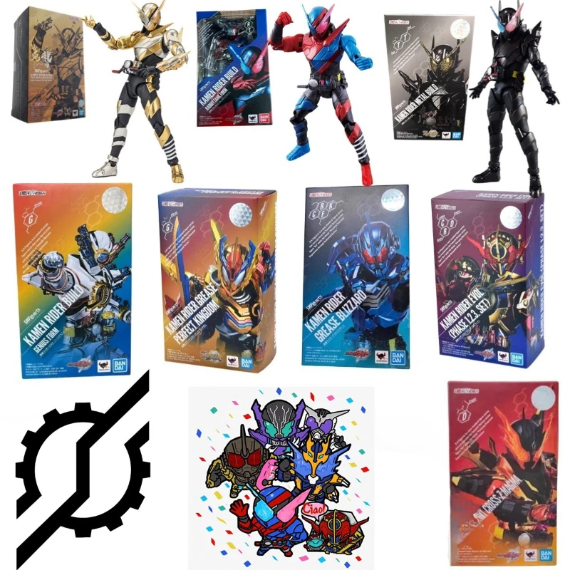 2025 New Original Kamen Rider Build Geats Action Figure 15cm RKF Model Toy with Movable Joints Anime Collectible Gift for Kids