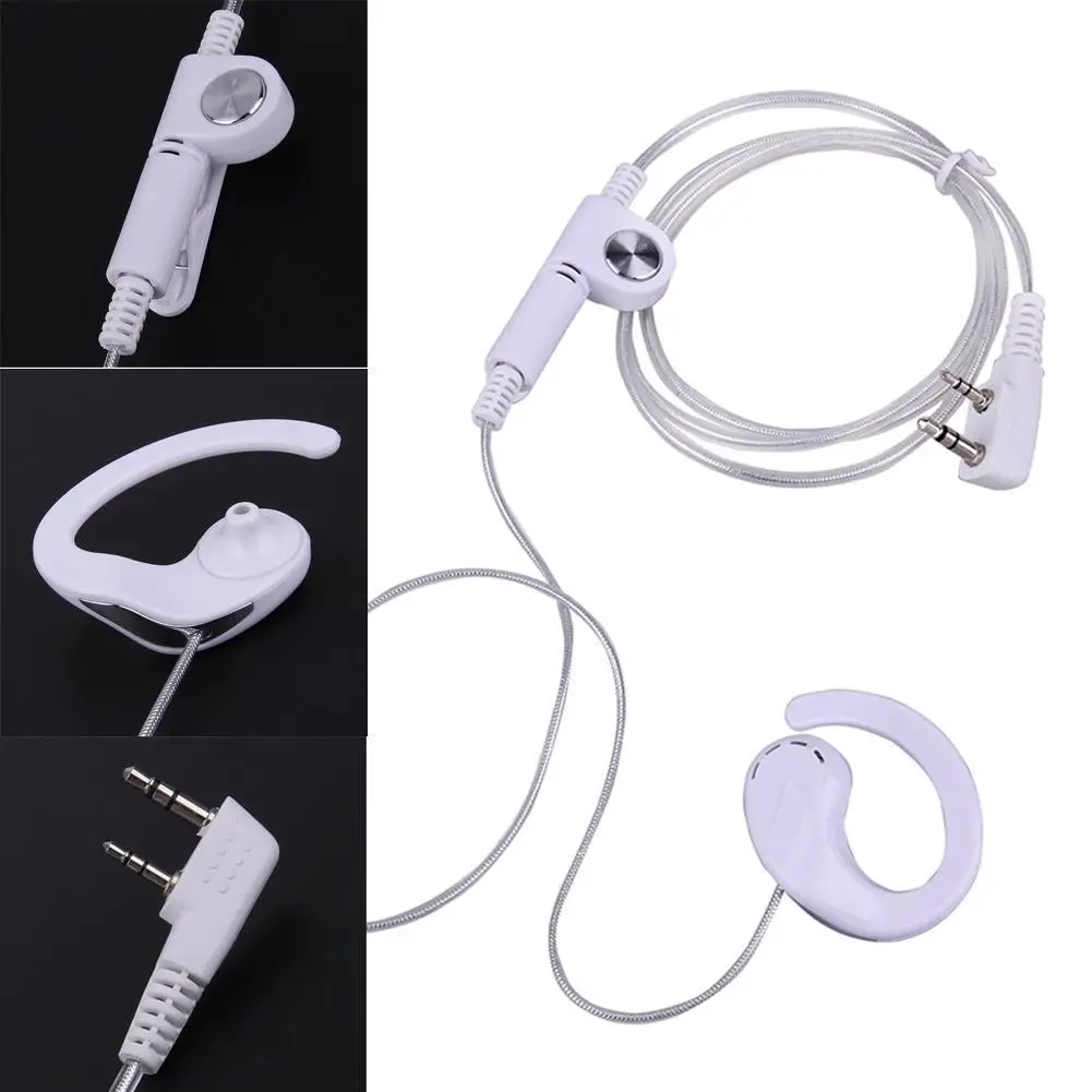 2 핀 이어폰 헤드셋 경량 이어폰 이어폰 PTT 마이크 BAOFENG KENWOOD HYT 라디오 용 편안한 액세서리