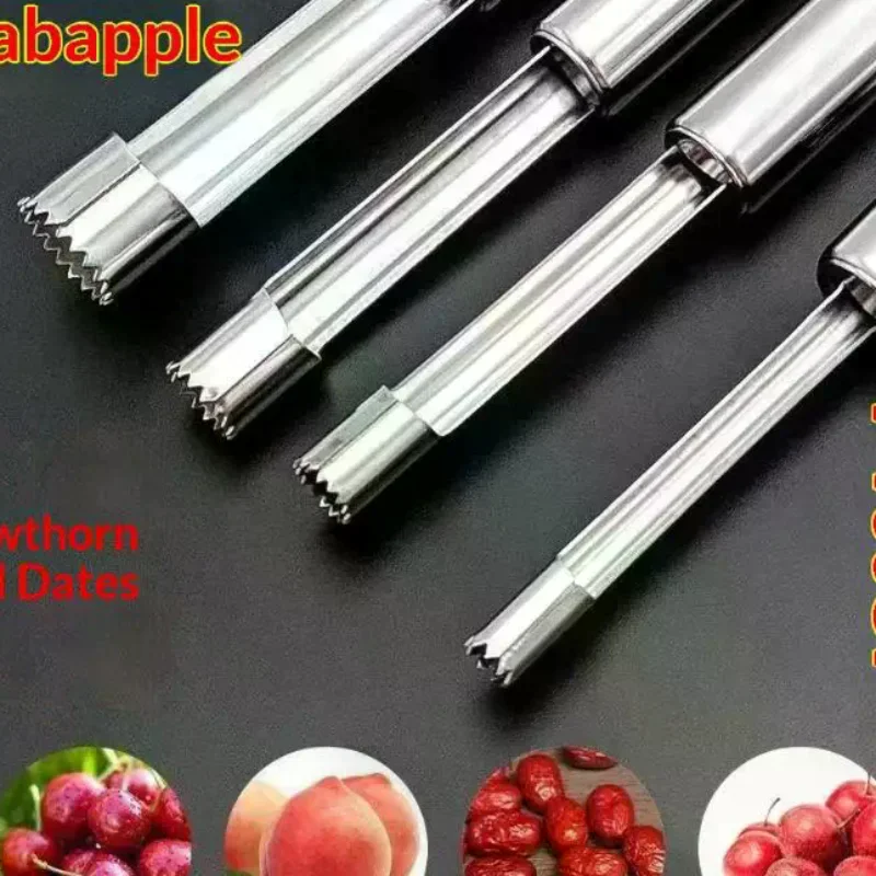Stainless Steel Fruit Core Remover Slicer Kit Sharp Edge Seeder Food Safe for Home Party Fruit Preparation