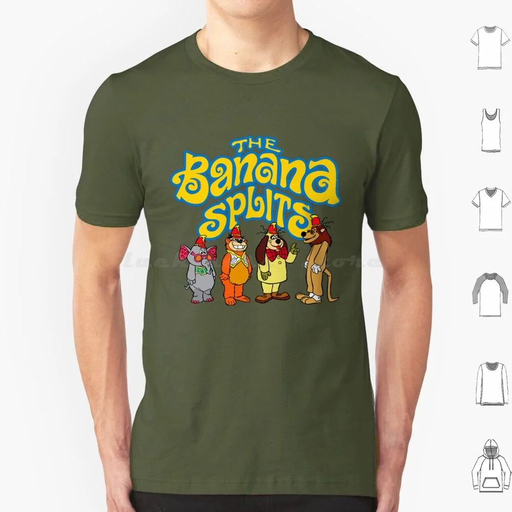 The Banana Splits Shirt T Shirt 6Xl Cotton Cool Tee 70S Animal Banana Banana Splits Cartoon Comedy Funny Kids Splits The Banana