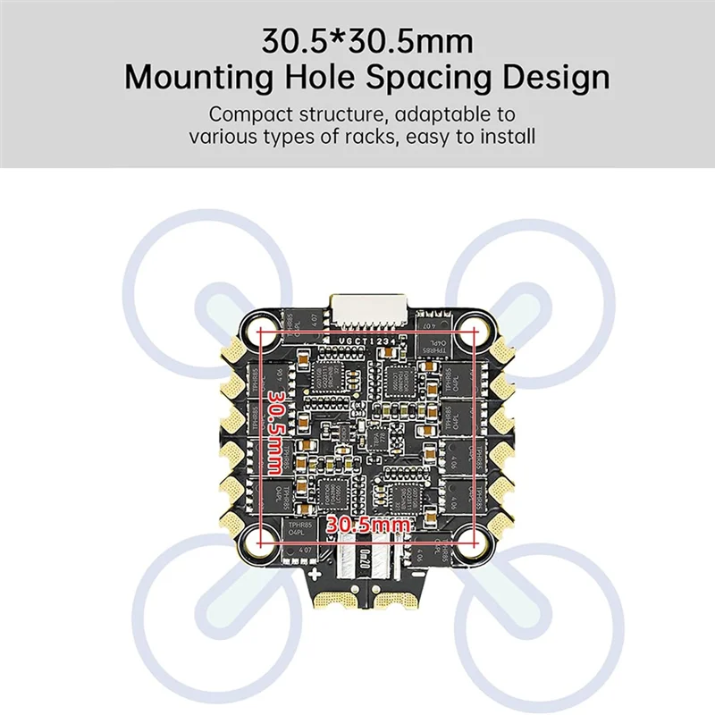 Flight Controller Stack FPV FC Stack 30X30 With4in1 70A ESC AM32 Forfpv Drone Racing Freestyle Quadcopter