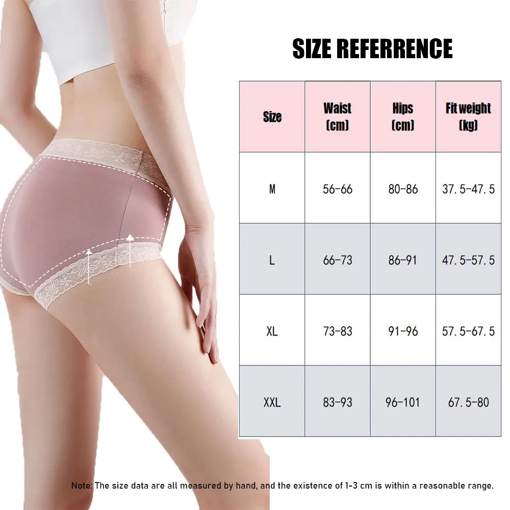 3PCS Cotton Size M-XXL Women's Panties Sexy Fashionable Women's Underwear Ladies lace Comfortable Briefs Girl's Lingerie