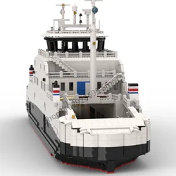 4858PCS MOC Building Blocks Car Ferry Cruise Transport Ship Model DIY Bricks Creative Assembly child Toy Birthday holiday Gift