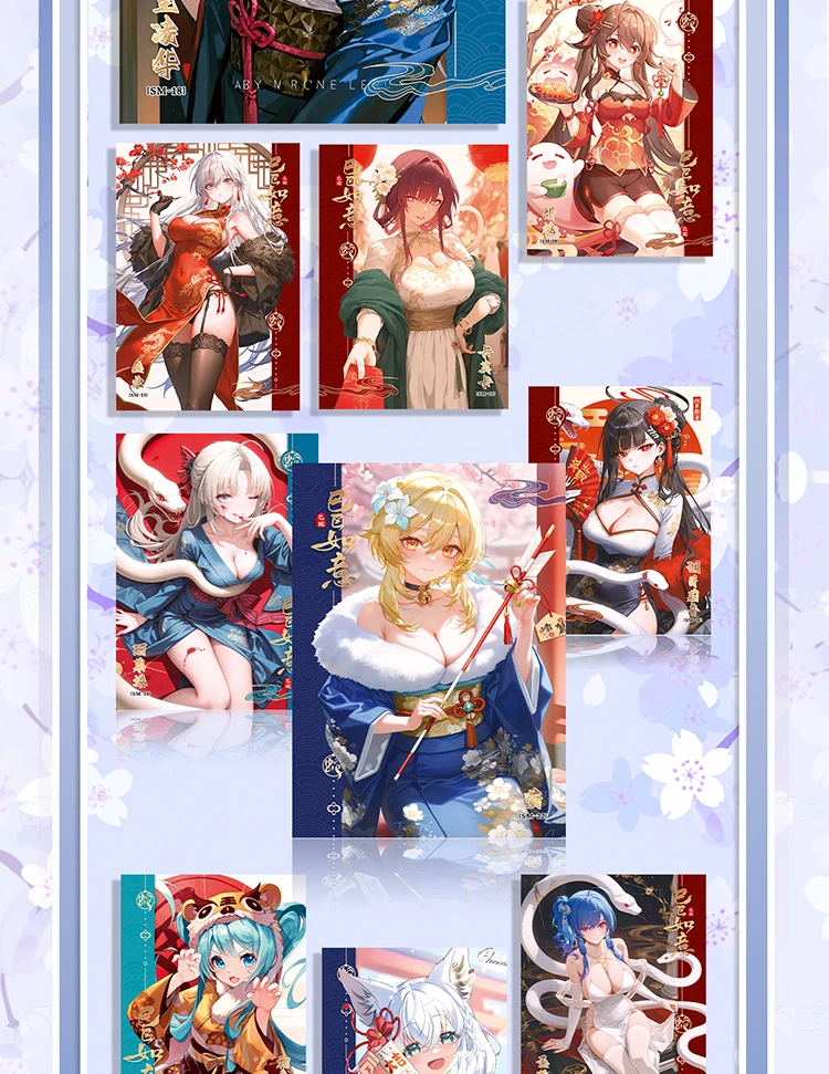 Blossom Flower Third Bullet A5 Collection Card Hua Yan She Anime Girl TCG CCG Spicy Swimsuit Bikini Goddess Card Doujin Toy Gift