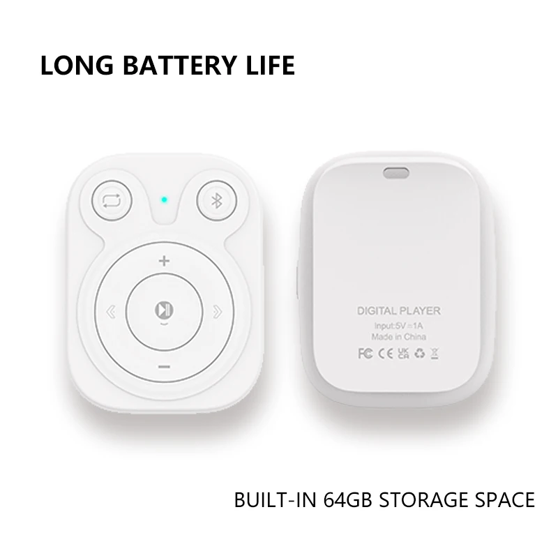 

Portable 64GB MP3 Music Player with Bluetooth 5.3，10H Playtime, Type - C Charge，Portable and Stylish Design MP3 Music Player