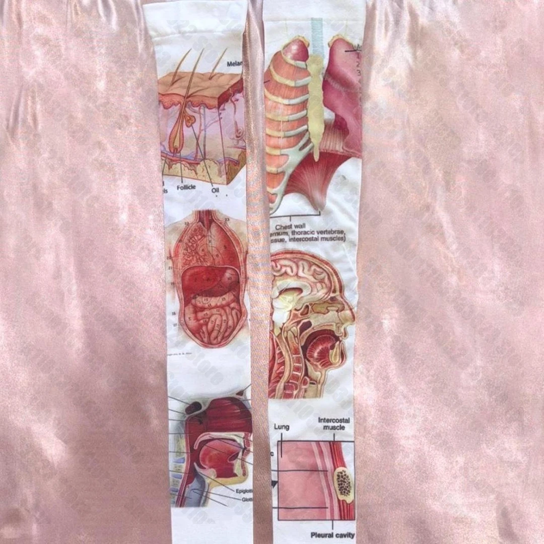 Chaussettes longues imprimées Y2k des années 90 pour femmes, chaussettes Vintage gothiques Grunge imprimées sur les genoux, impression Emo Y2k
