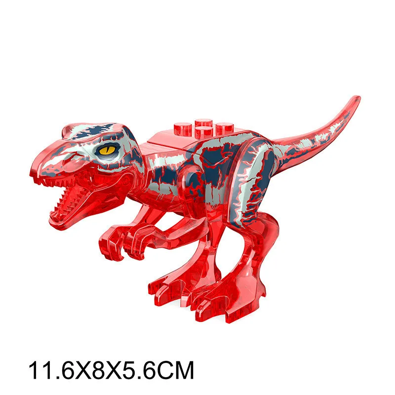 Jurassic Dinosaur World dual Raptor T-Rex Triceratops Rex Model Building Blocks Dino Velociraptor Figure Bricks Block Toys