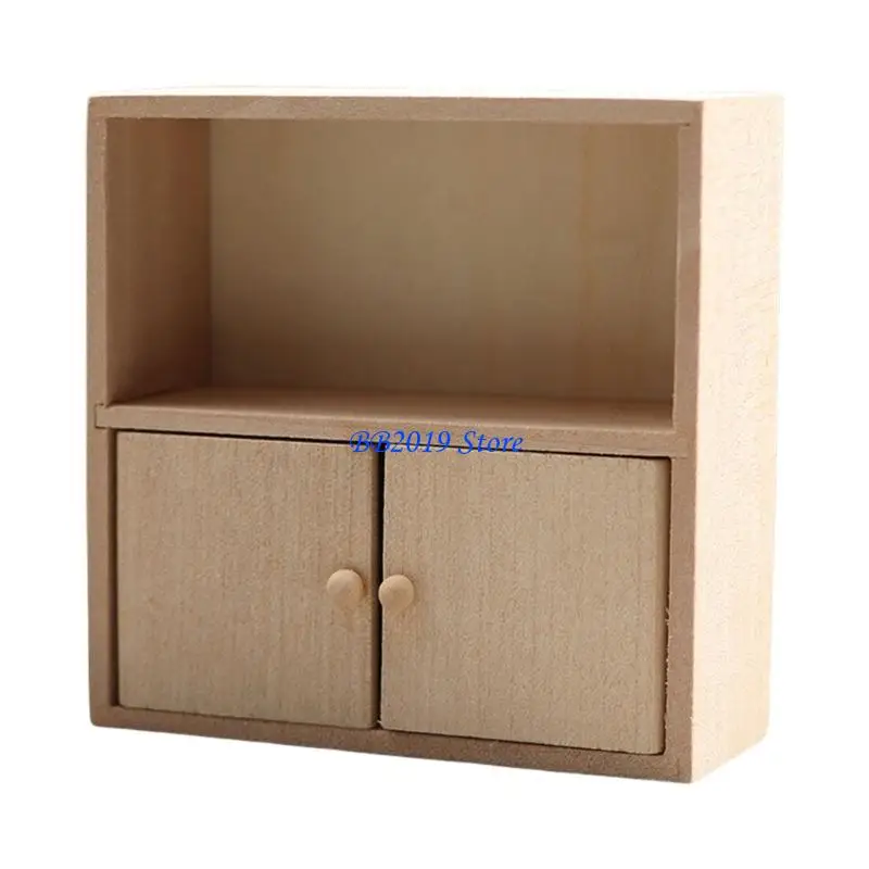 

Q0KB Bookcase Model Cabinet for Doll House Realistic Mini Size Collection Toy