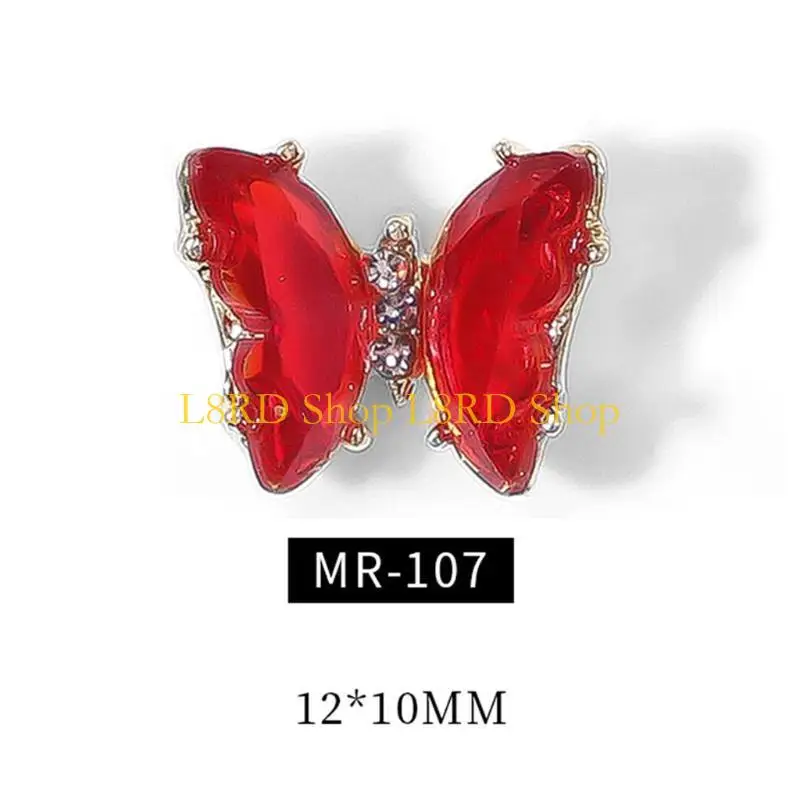 L8RD 12 CORES PROFISSIONAL CRISTAL ARTE PROFISSIONAL PARA VIDRO BORBERFLY PARA ACESSORES MANICURE MANICURA DO