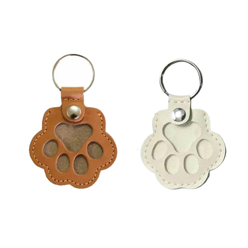 Tierhaar-Gedenk-Schlüsselanhänger, PU-Leder, Andenken, Medaillon für Katzen, Hunde, Fell, Tierhaar, Aufbewahrung, Anhänger, Handtasche, Hängezubehör