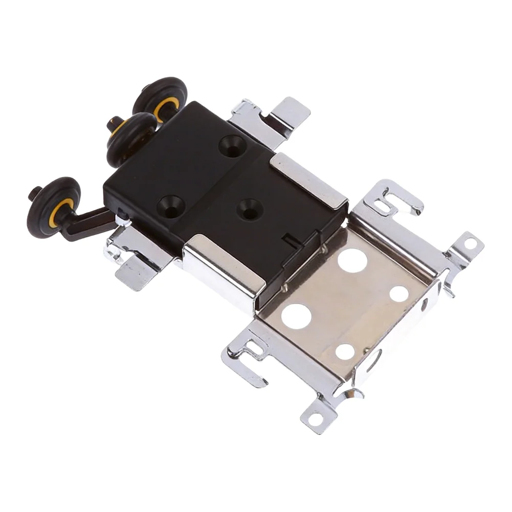 Wooden Door Floor Pulley for Sliding Wardrobes Stainless Steel Core PVC Housing Gray Bulletproof Clip 30kg Rated