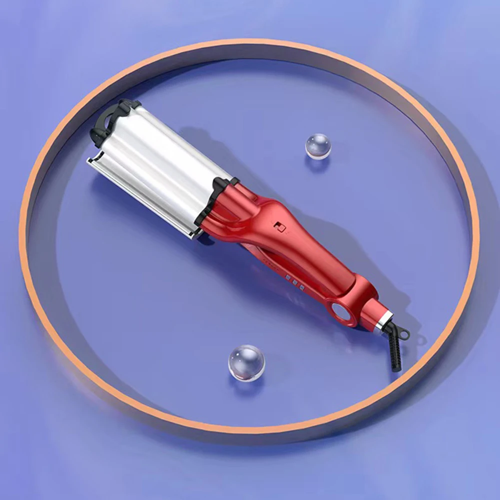 Water Wave Hair Curling Iron 28mm Deep Wave Hair Curler Electric Hair Curler Styling Tool PTC Heater Crimper Curler Corn