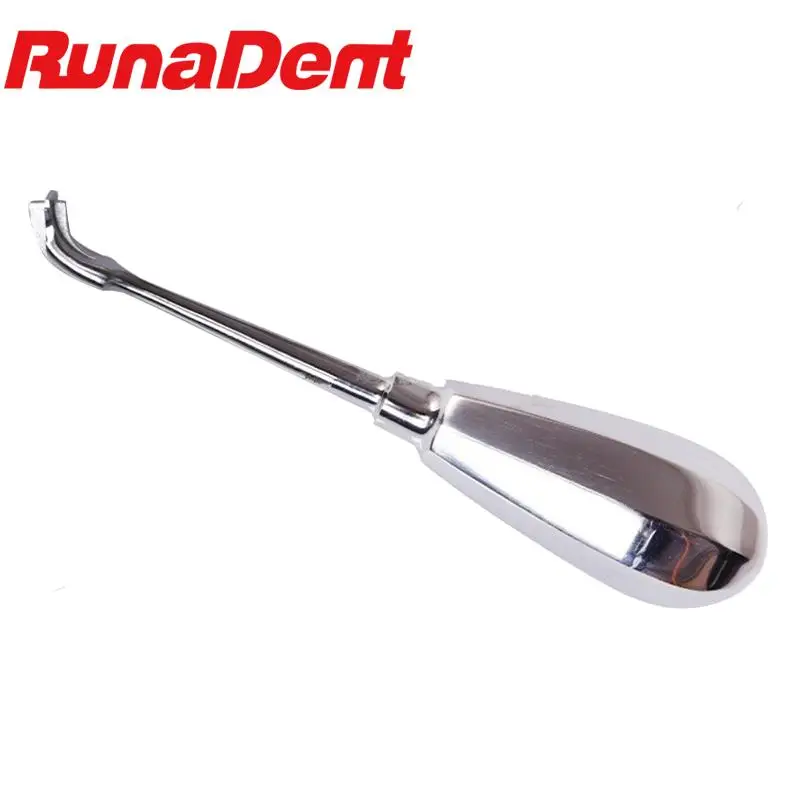 Dental Crown Spreader Drill Dental Restoration Forcep Metal Handle Non-Slip Dental Root Elevator Cross Broken Crown Remover