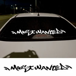 Graffiti Most Wanted Car Sticker Decal Front Rear Windshield Banner Bumper Auto Vehicle Vinyl Decor