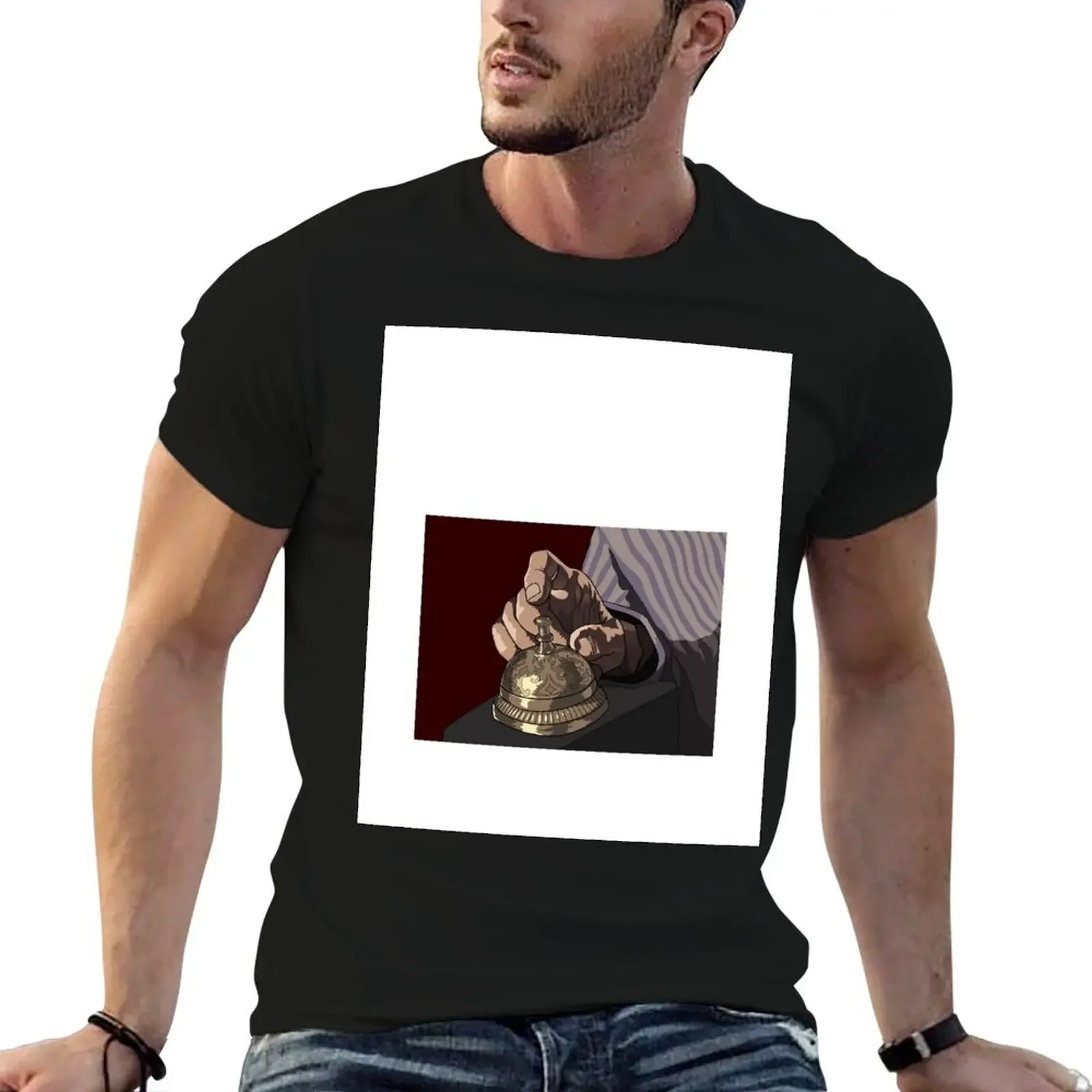 “Ding, Ding” T-Shirt vintage anime shirt designer shirts oversized t shirt men