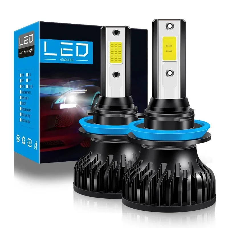 

22000Lm H7 Led Canbus Car Headlight Bulbs 200W H1 H3 H4 Led Lamp H8 H11 HB3 9005 HB4 9006 9012 HIR2 48pcs led CSP 12V 24V 6000K