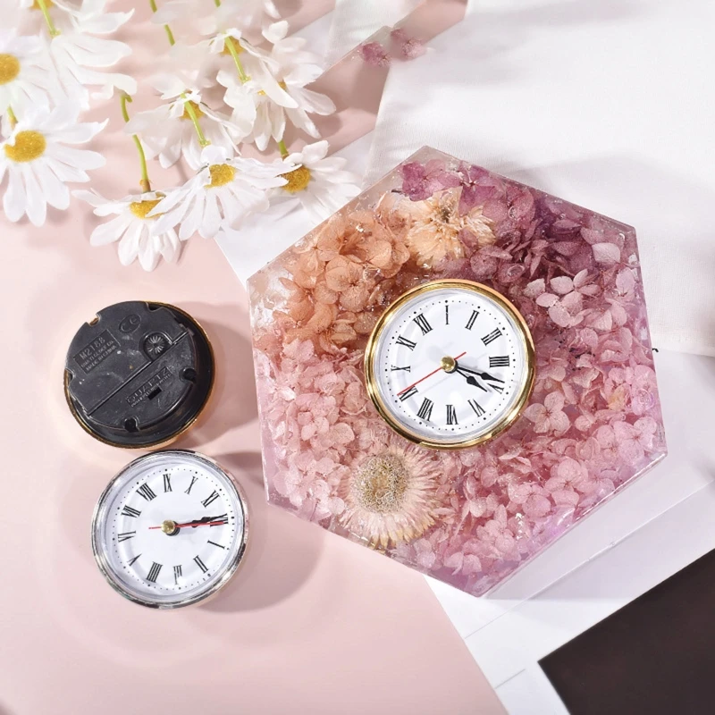 Sujetalibros reloj péndulo molde silicona para conservar flores decoración escritorio 124A