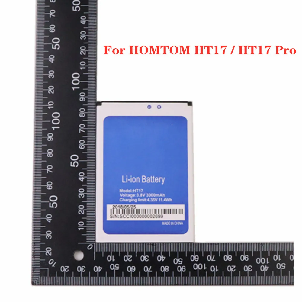 

High Quality Original Battery For HOMTOM HT17 / HT17 Pro Phone Battery HT17Pro 3000mAh Replacement Batteries