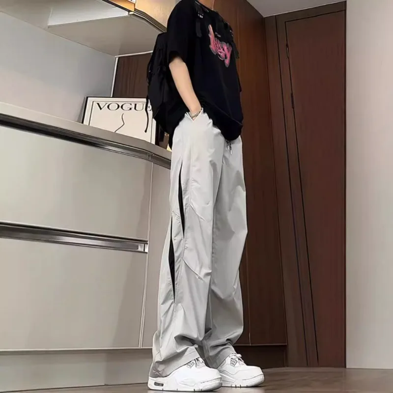 

Quick-drying Jacket Men's Autumn Spliced mesh Breathable Pants American Paratrooper Overalls