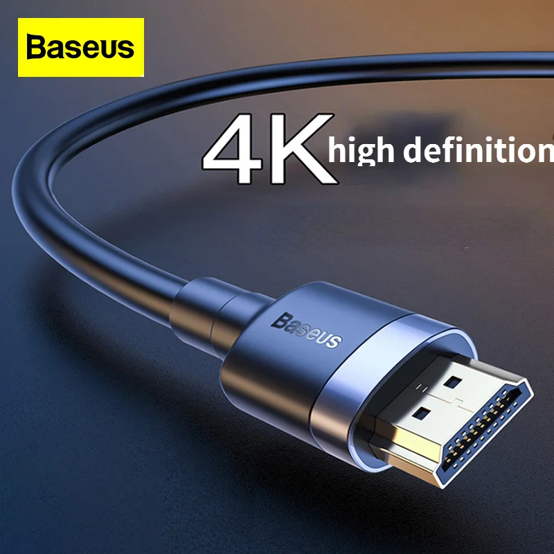 Baseus Same Screen 4kHDMI Cable TV Adapter Black for Projectors and Laptops HDMI Line High-definition Display Conversion Line