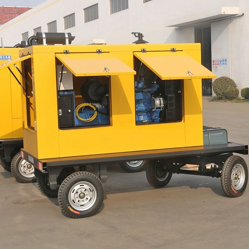 Trailer Diesel Generator Set Open Frame Generator Set with 50Hz Industrial Use 380V Emergency Power Supply