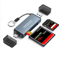 USB Card Reader for Micro SD TF CFCombo OTG Type C USB HUB Splitter Laptop Phone SLR Camera Memory Card Writter Multiple Extend