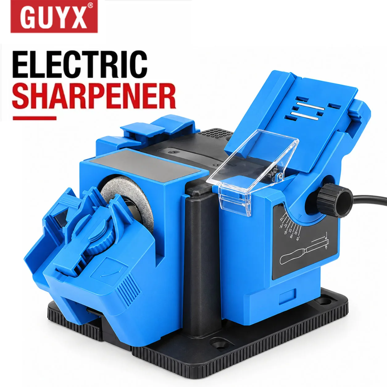 220V/110V Multifunctional Desktop Electric Sharpener Tool Grinding Machine for Drill Bits Chisels Knives and Scissors