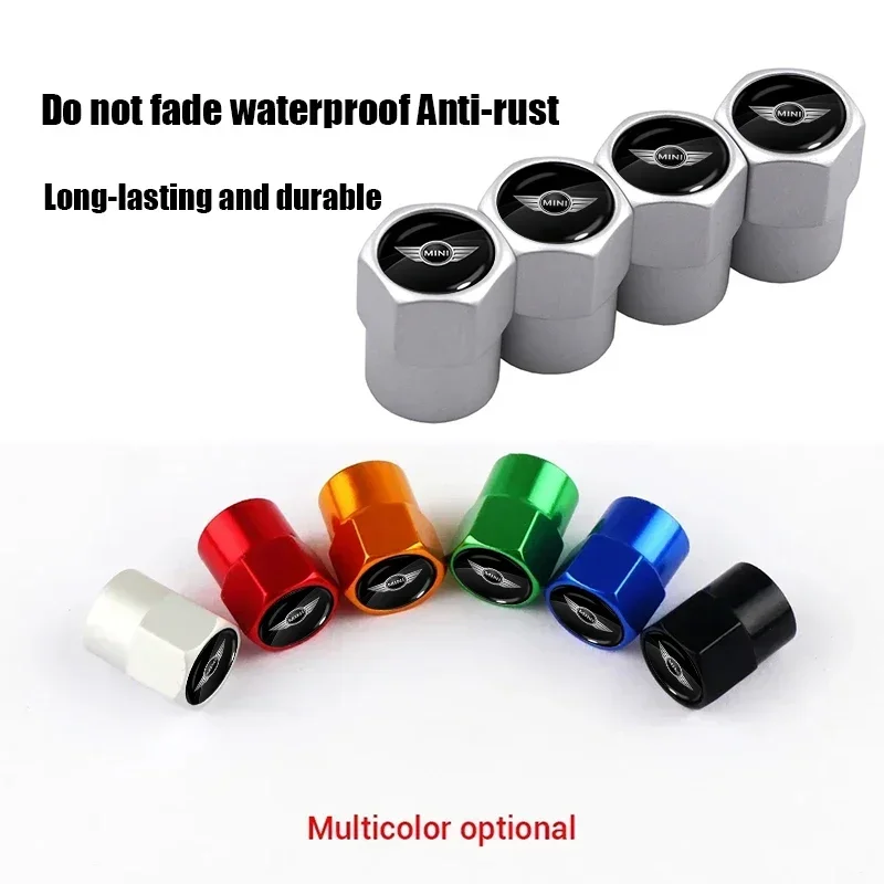 

4pc Hexagonal valve anti-theft and dust-proof automotive parts For MINI JCW CLUBMAN COUNTRYMAN CLUBVAN VAN Vision Urbanaut COUPE