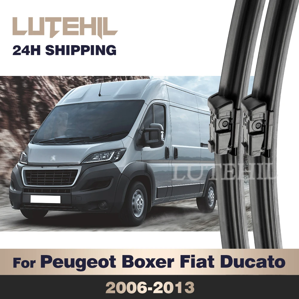 

LUTEHIL Wiper For Peugeot Boxer Fiat Ducato 2006-2013 Wiper Front Wiper Blades Windshield Windscreen Window Brush 26"+21"