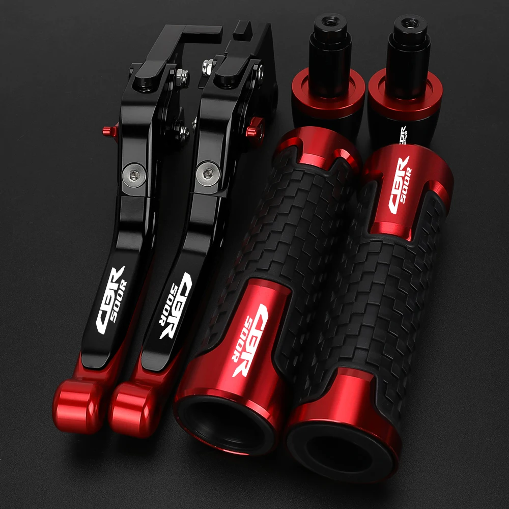 

Motorcycle Accessories Adjustable Brake Clutch Levers Handlebar Grips End For HONDA CBR500R CBR500 CBR 500 R 2013-2016 2017 2018