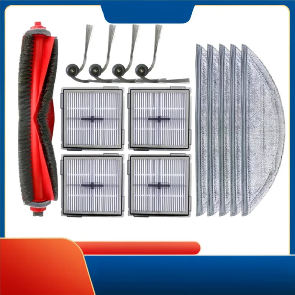 For Roborock S8 Pro S8 Pro Plus Vacuum Cleaner Spare Kit Main Brush Filter Side Brushes Washable Cleaning Cloth Pads
