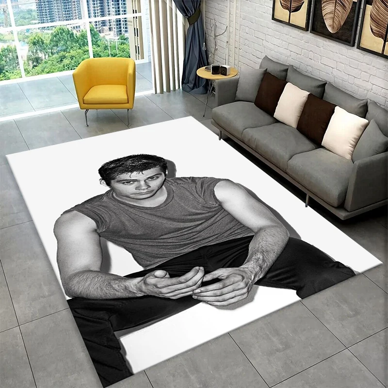 DOB Actor Dylan O’Brien Carpet Rug for Playroom Bedroom Living Room Sofa Home Decor,kid Game Area Rug Non-slip Floor Mat gift