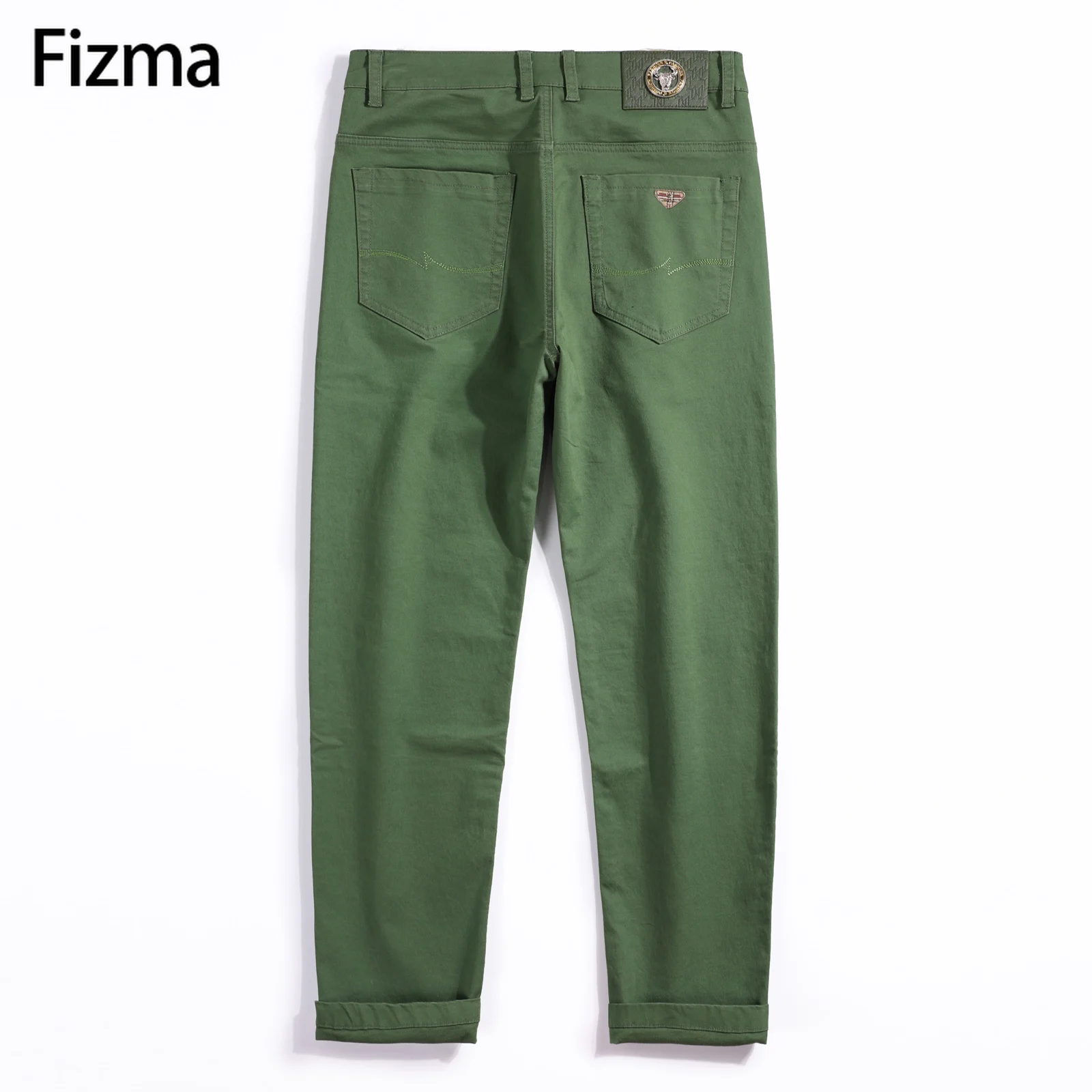 Fizma Man Pants Summer Business Casual Pants Classic Solid Color Loose Straight Trousers Brand Men\'s Clothing New In Baggy Pants