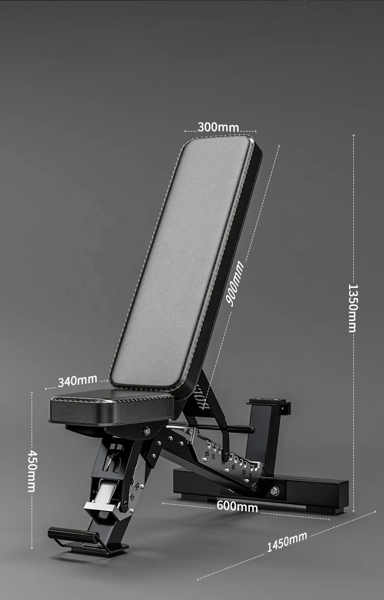 Adjustable Multifunctional Foldable Incline Decline Home Gym Weight Bench for Laboratory Physical Exercise Test