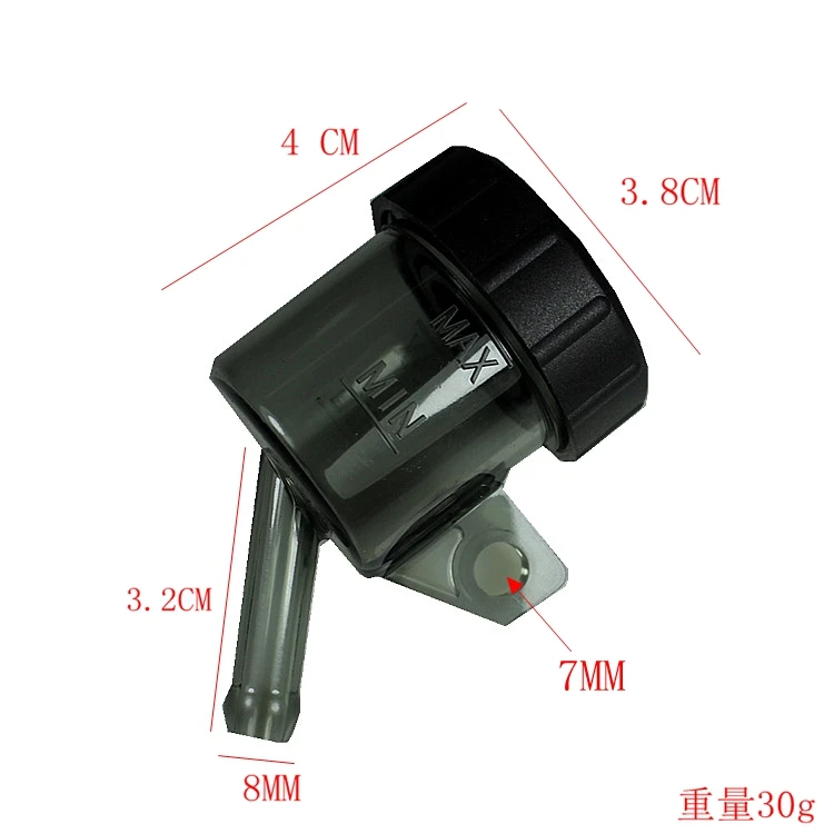 Black Motorcycle Front Brake Clutch Master Cylinder Fluid Reservoir Tank Oil Cup For Honda Yamaha Suzuki Kawasaki Cafe Racer