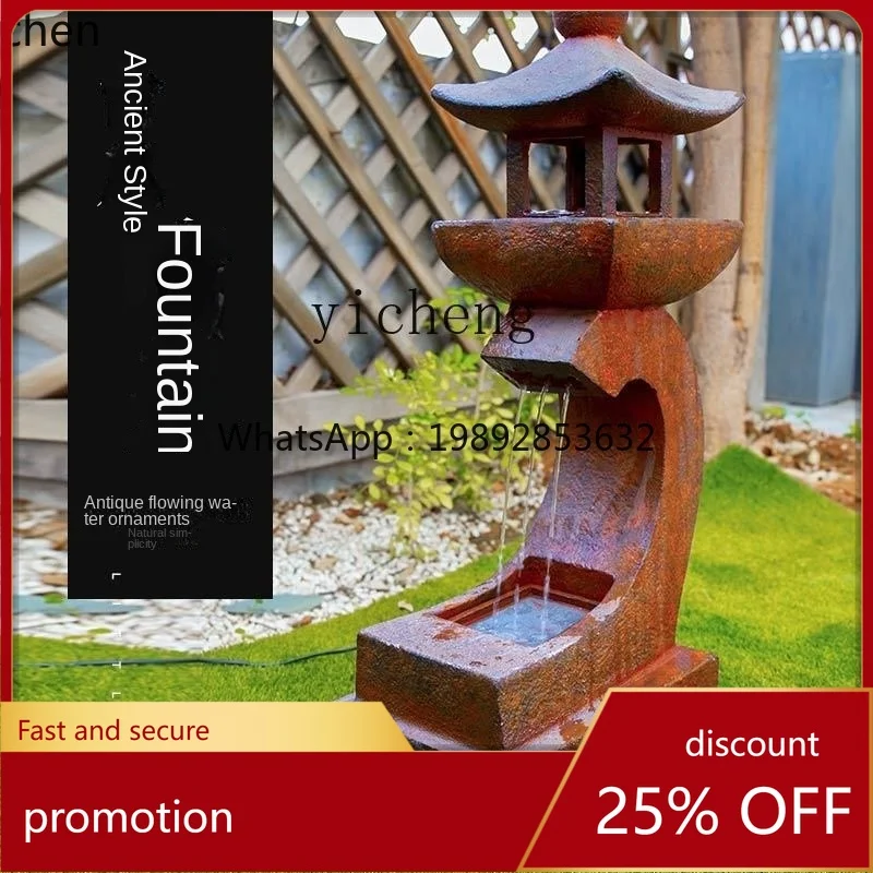 YFY Chinese Style Flowing Water Ornaments Falling Courtyard Outdoor Circulation Water System Landscape Home Decoration