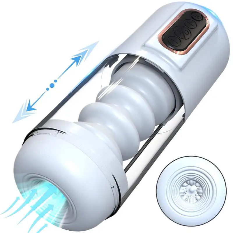 Male orgasm voice powerful stretchable masturbation device, simulated vaginal softness stimulator, airplane cup for men