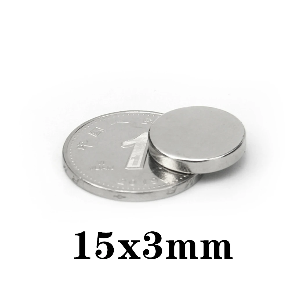 

10-200pcs 15x3mm Magnet Small Round Magnet Strong magnets Rare Earth Neodymium Magnet 15*3mm