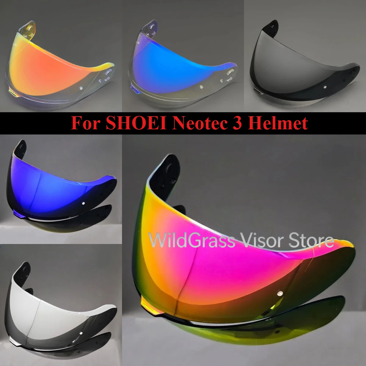 

CNS-3C High Definition Day Night Visor Lens for SHOEI Neotec 3 Helmet Anti-UV Flip Up Helmet Windshield Replacement